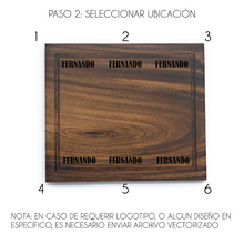 Cargar imagen en el visor de la galería, Tabla de Parota Regular (Personalizable) (35 x 30 x 2.2 cm)