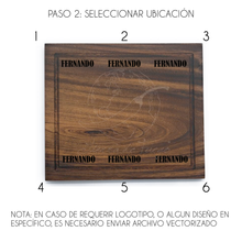 Cargar imagen en el visor de la galería, Tabla de Parota L (Personalizable) (40 x 30 x 2.2 cm)