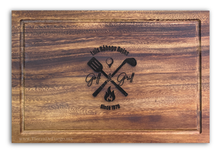 Cargar imagen en el visor de la galería, Tabla de Parota XL (Modelo Golf & Grill)