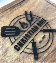 Cargar imagen en el visor de la galería, Tabla de Parota XL (Modelo BBQ Grill)