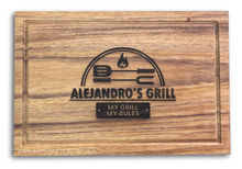 Cargar imagen en el visor de la galería, Tabla de Parota XL (Modelo BBQ)