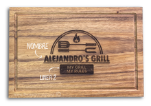 Cargar imagen en el visor de la galería, Tabla de Parota XL (Modelo BBQ)