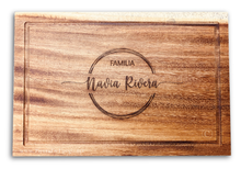 Cargar imagen en el visor de la galería, Tabla de Parota XL (Modelo Círculos)