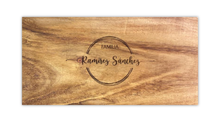 Cargar imagen en el visor de la galería, Espectacular Bloque de Parota (Personalizable Diseño Circulos) (60.5x30x4.5 cm)