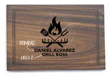 Cargar imagen en el visor de la galería, Tabla de Parota XL (Modelo Grill 2)