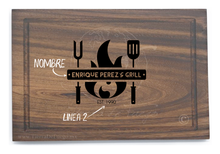 Cargar imagen en el visor de la galería, Tabla de Parota XL (Modelo Grilling)