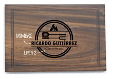 Cargar imagen en el visor de la galería, Tabla de Parota XL (Modelo Master of the Grill)