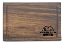 Cargar imagen en el visor de la galería, Tabla de Parota XL (Modelo BBQ) Logo Chico