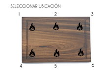 Cargar imagen en el visor de la galería, Tabla de Parota XL (Modelo BBQ Grill) Logo Chico