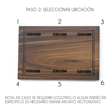 Cargar imagen en el visor de la galería, Tabla de Parota XL    (Personalizable) (45 x 30 x 2.2 cm)
