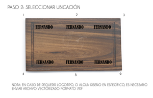 Tablilla de Parota Personalizable (45 x 25 x 2.2 cm)